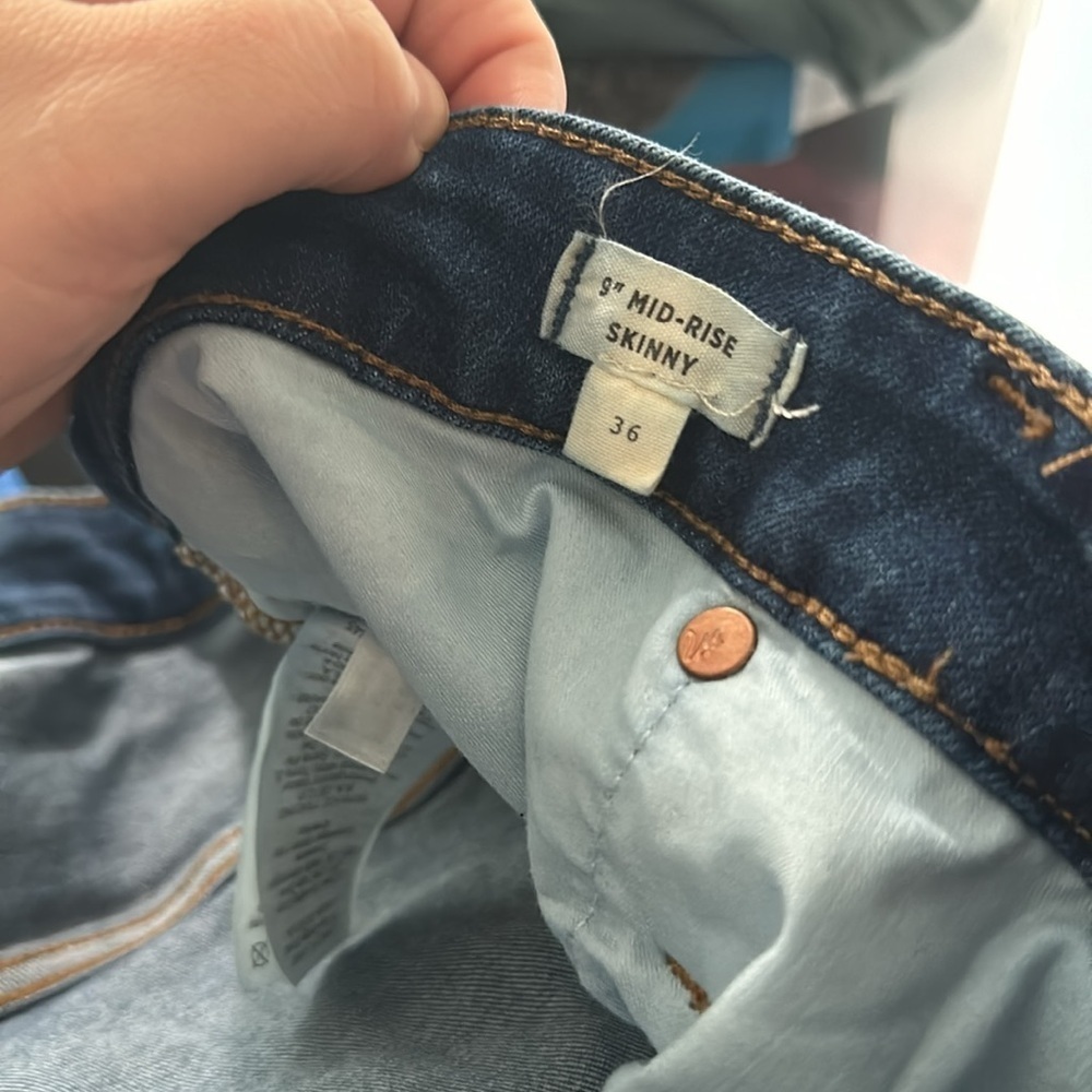 Madewell mid-rise skinny jeans 36 - Picture 7 of 7